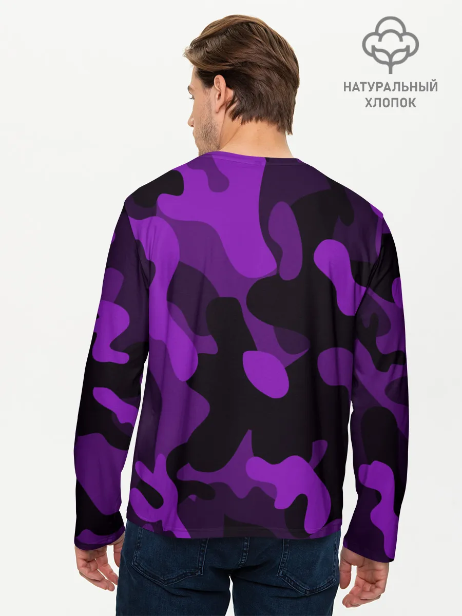Мужской лонгслив базовый / Камуфляж