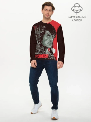 Мужской лонгслив базовый / Рэмбо
