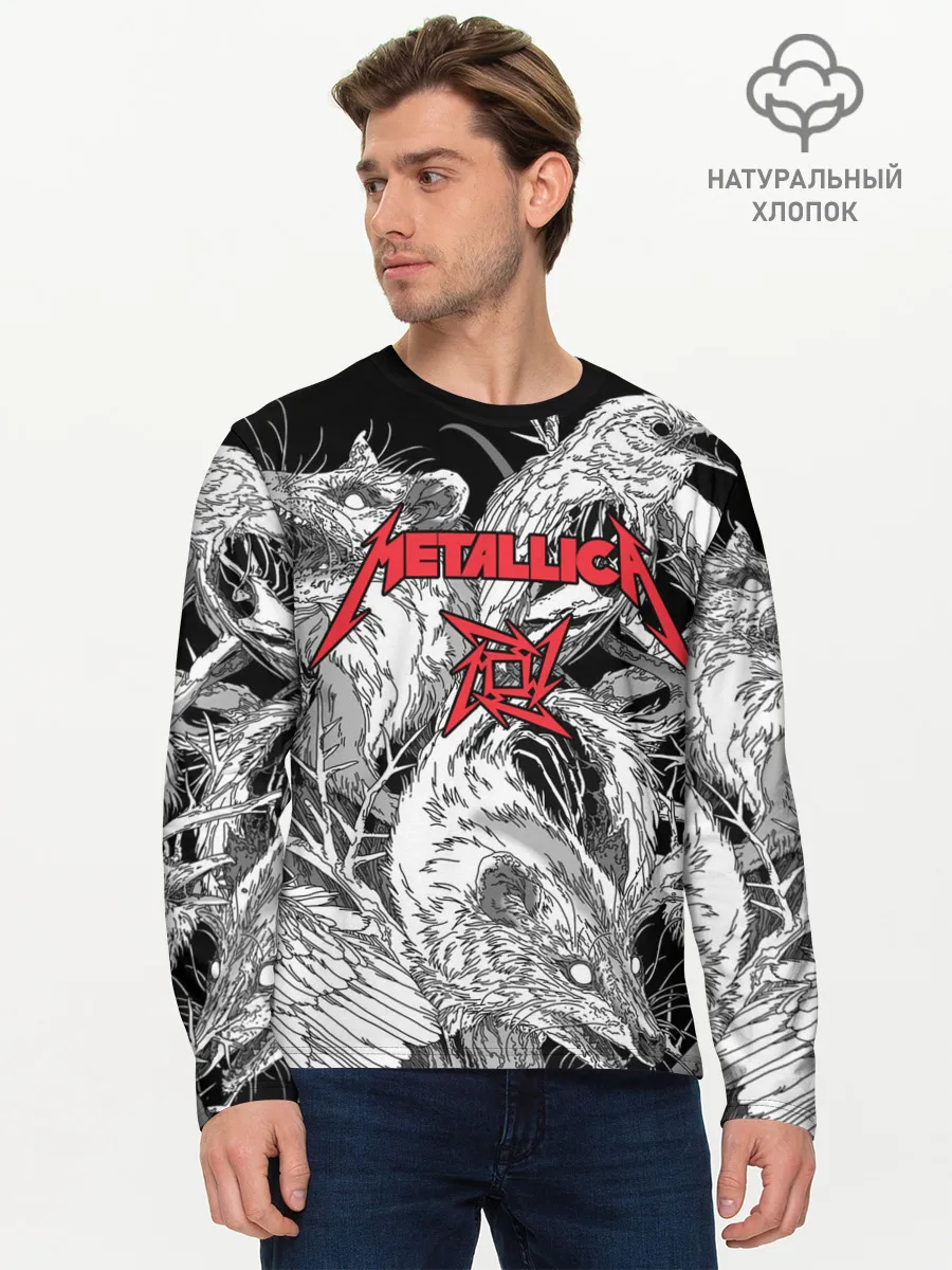 Мужской лонгслив базовый / Metallica