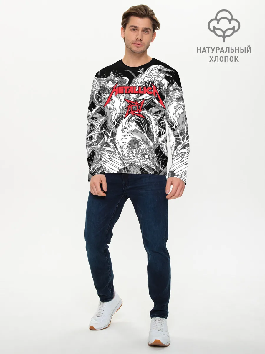 Мужской лонгслив базовый / Metallica