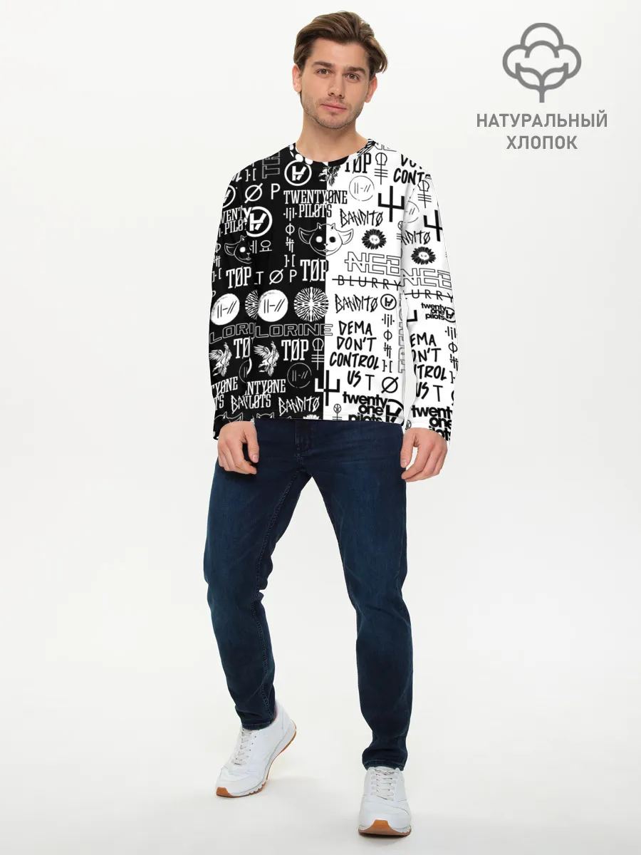 Мужской лонгслив базовый / TWENTY ONE PILOTS