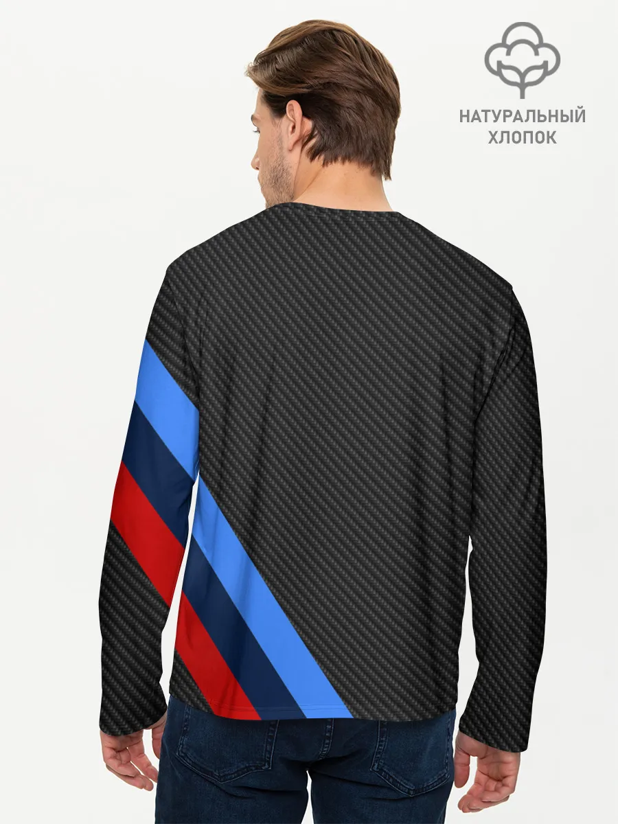 Мужской лонгслив базовый / BMW КАРБОН