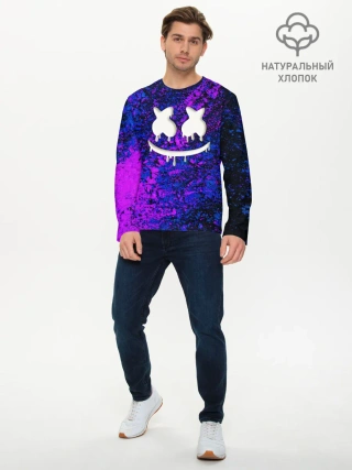 Мужской лонгслив базовый / MARSHMELLO