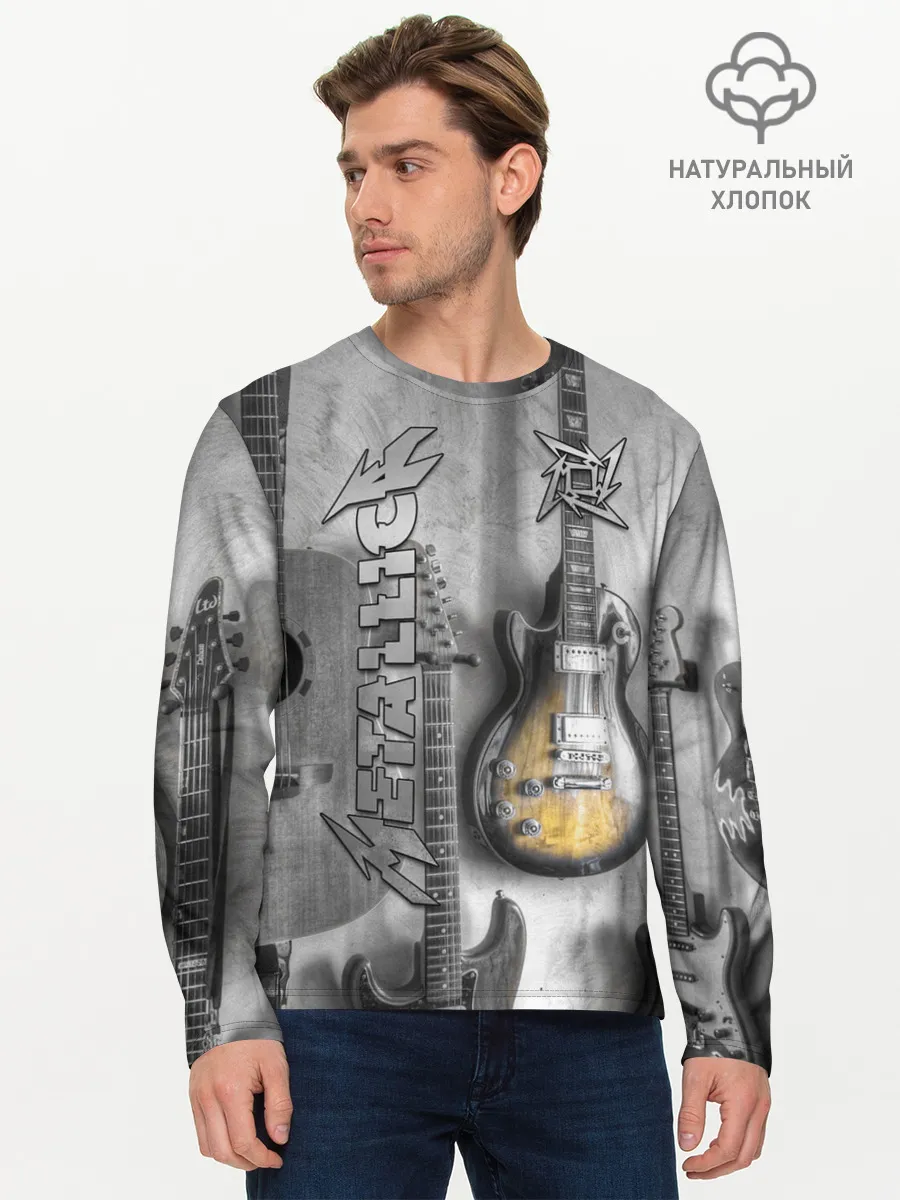 Мужской лонгслив базовый / Metallica