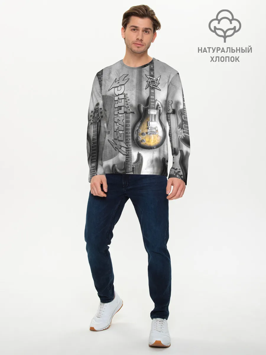 Мужской лонгслив базовый / Metallica