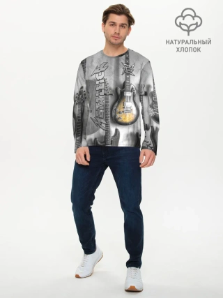 Мужской лонгслив базовый / Metallica