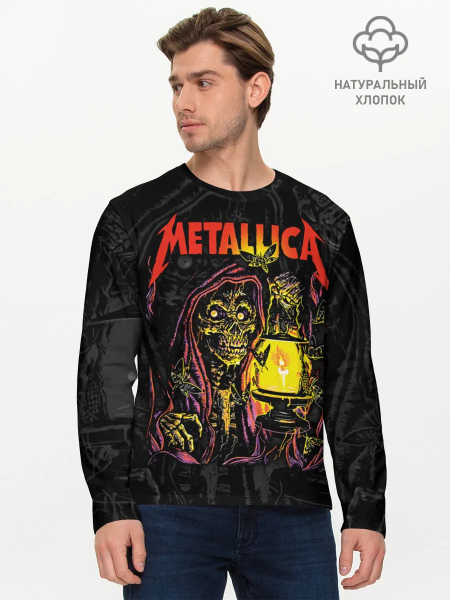 Мужской лонгслив базовый / Metallica