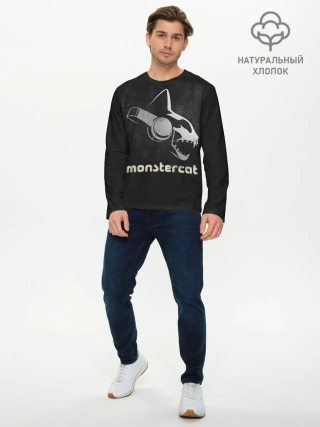 Мужской лонгслив базовый / Monstercat