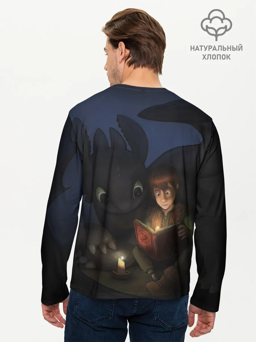 Мужской лонгслив базовый / Как приручить дракона