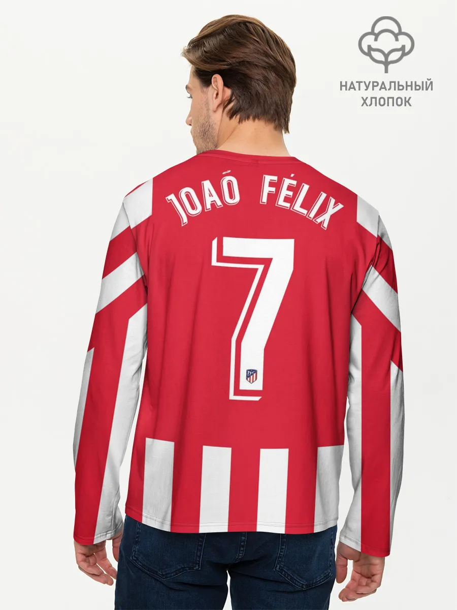 Мужской лонгслив базовый / Joao Felix home 19-20