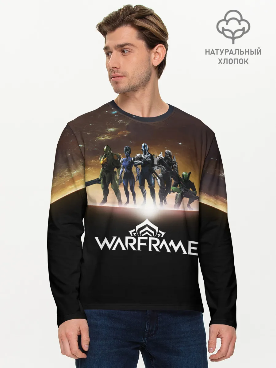 Мужской лонгслив базовый / WARFRAME Planet
