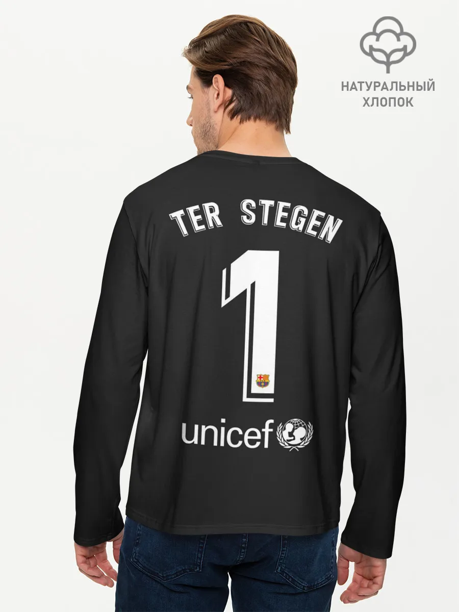 Мужской лонгслив базовый / Ter Stegen away gk 19-20