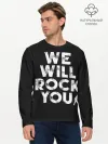Мужской лонгслив базовый / We Will Rock You