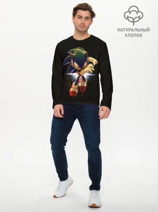 Мужской лонгслив базовый / Sonic