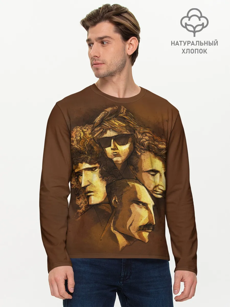 Мужской лонгслив базовый / Queen