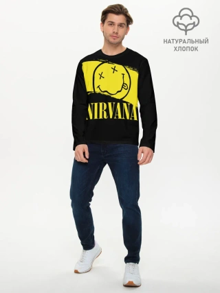 Мужской лонгслив базовый / Nirvana