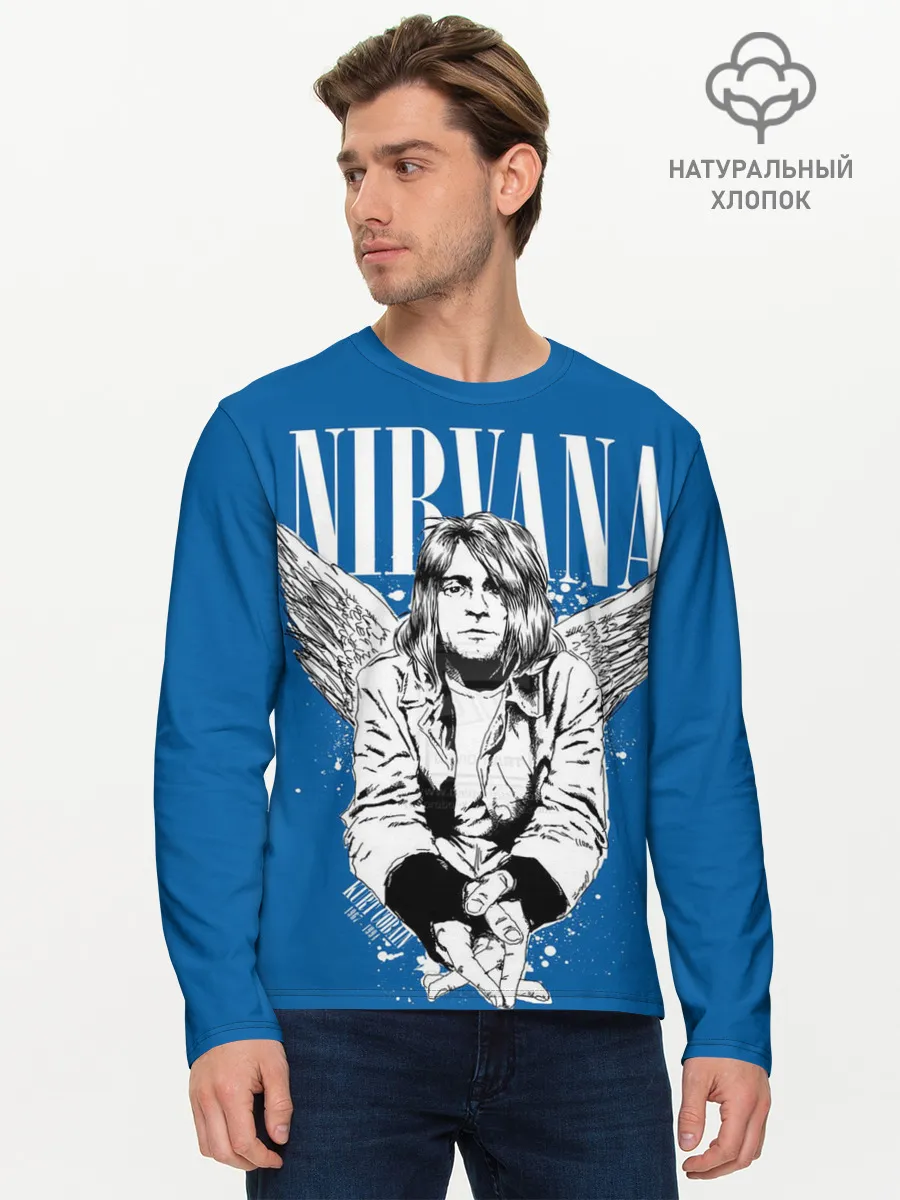 Мужской лонгслив базовый / Nirvana