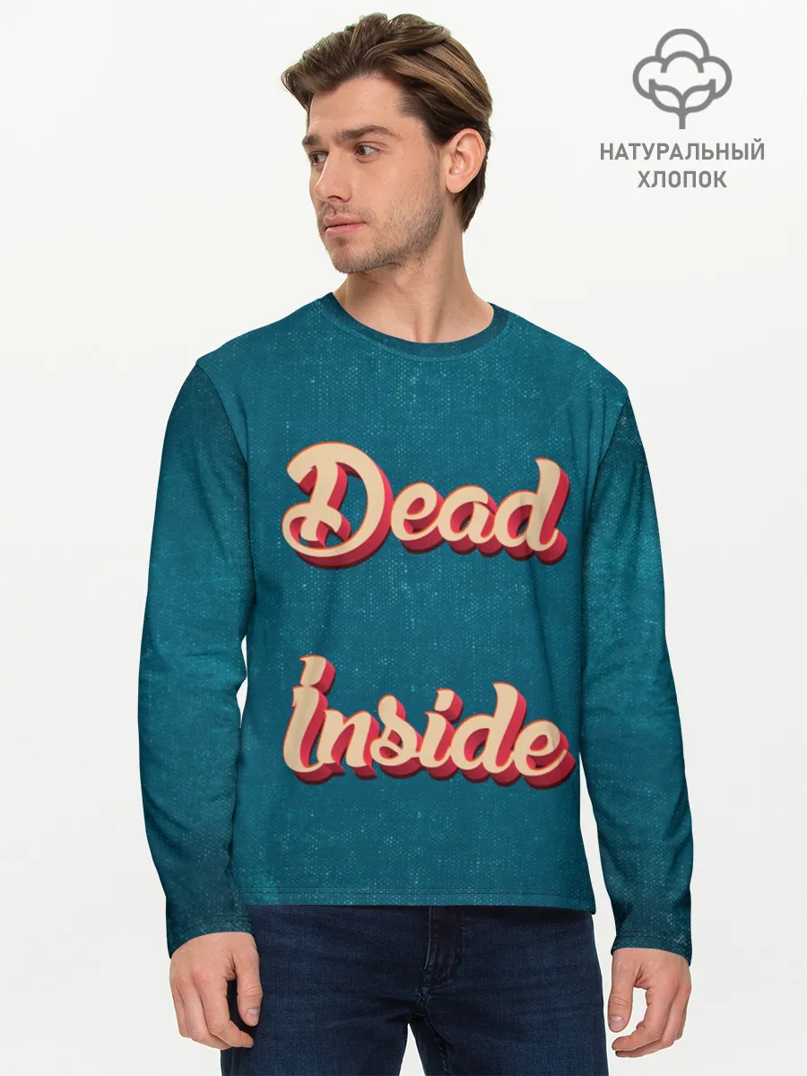 Мужской лонгслив базовый / Dead inside