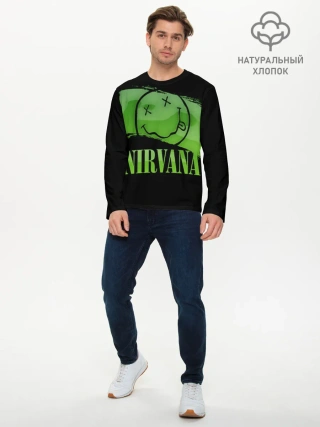 Мужской лонгслив базовый / Nirvana