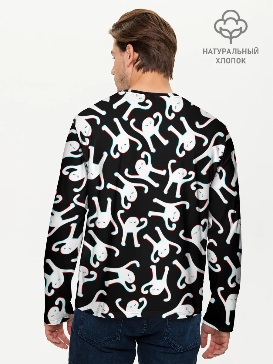 Мужской лонгслив базовый / ЪУЪ СЪУКА ГЛИТЧ