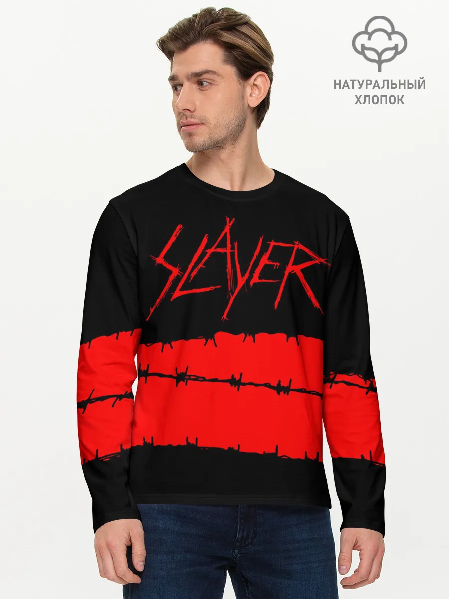 Мужской лонгслив базовый / SLAYER