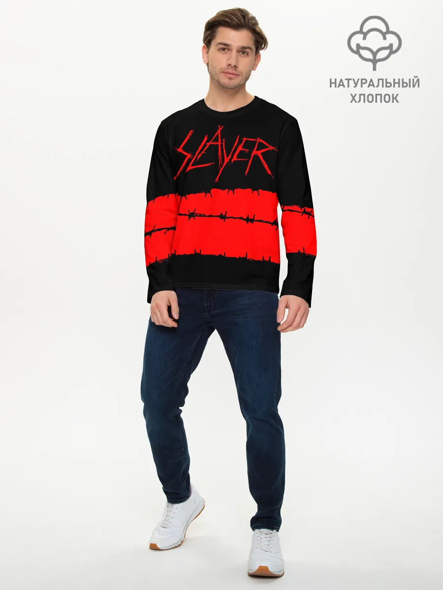 Мужской лонгслив базовый / SLAYER