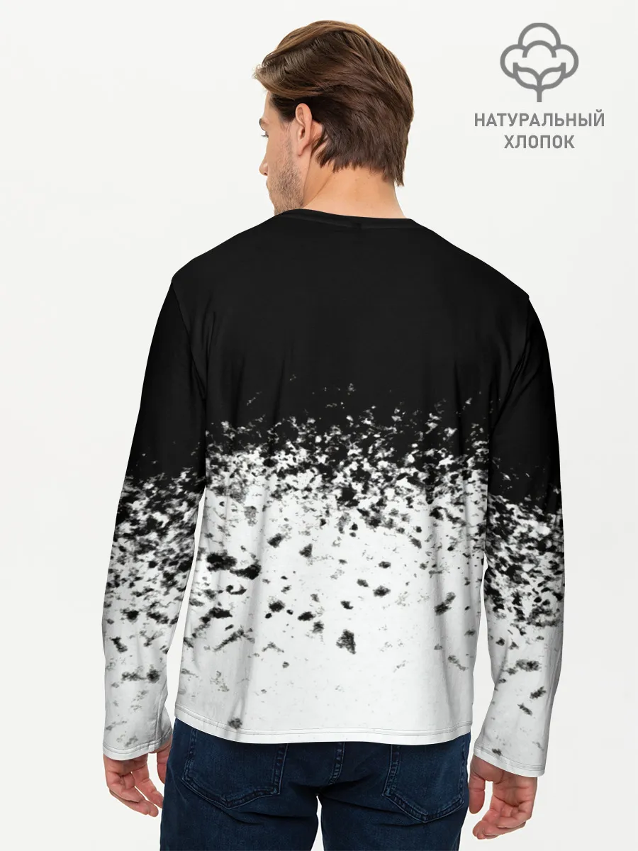 Мужской лонгслив базовый / горизонт спрей оверлорд