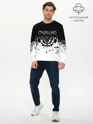 Мужской лонгслив базовый / горизонт спрей оверлорд