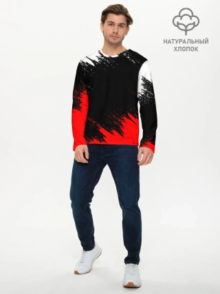 Мужской лонгслив базовый / БРЫЗГИ КРАСОК