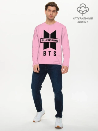 Мужской лонгслив базовый / BTS and BLACKPINK