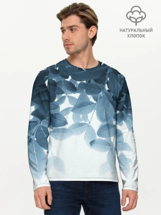 Мужской лонгслив базовый / Тропики