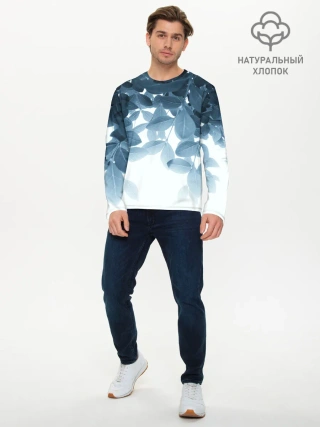 Мужской лонгслив базовый / Тропики