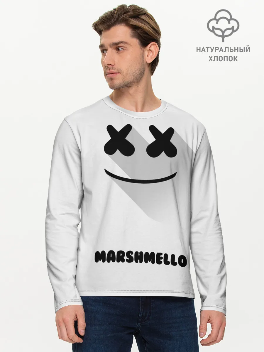 Мужской лонгслив базовый / РЮКЗАК MARSHMELLO