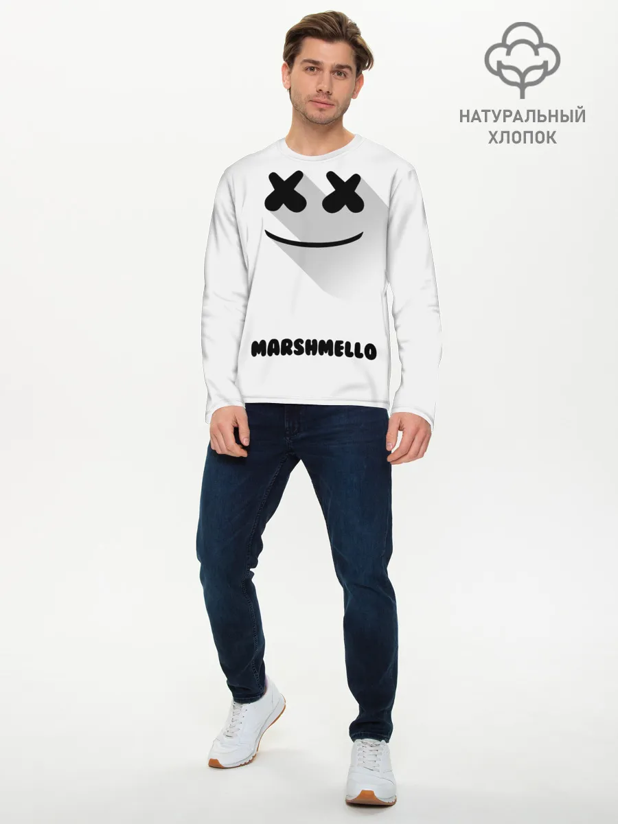 Мужской лонгслив базовый / РЮКЗАК MARSHMELLO