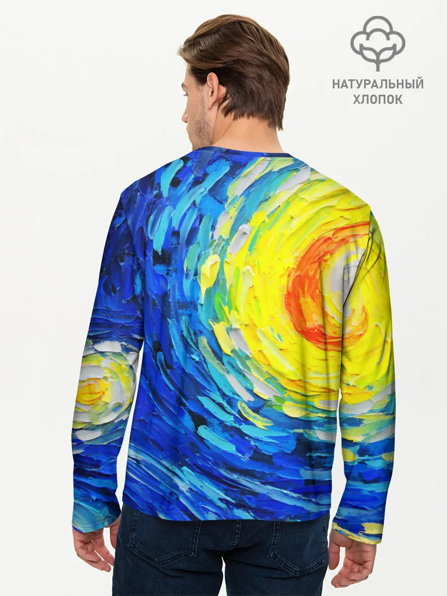 Мужской лонгслив базовый / КРАСКИ ВАНГОГА