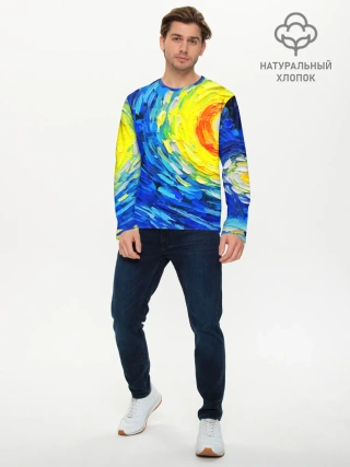 Мужской лонгслив базовый / КРАСКИ ВАНГОГА