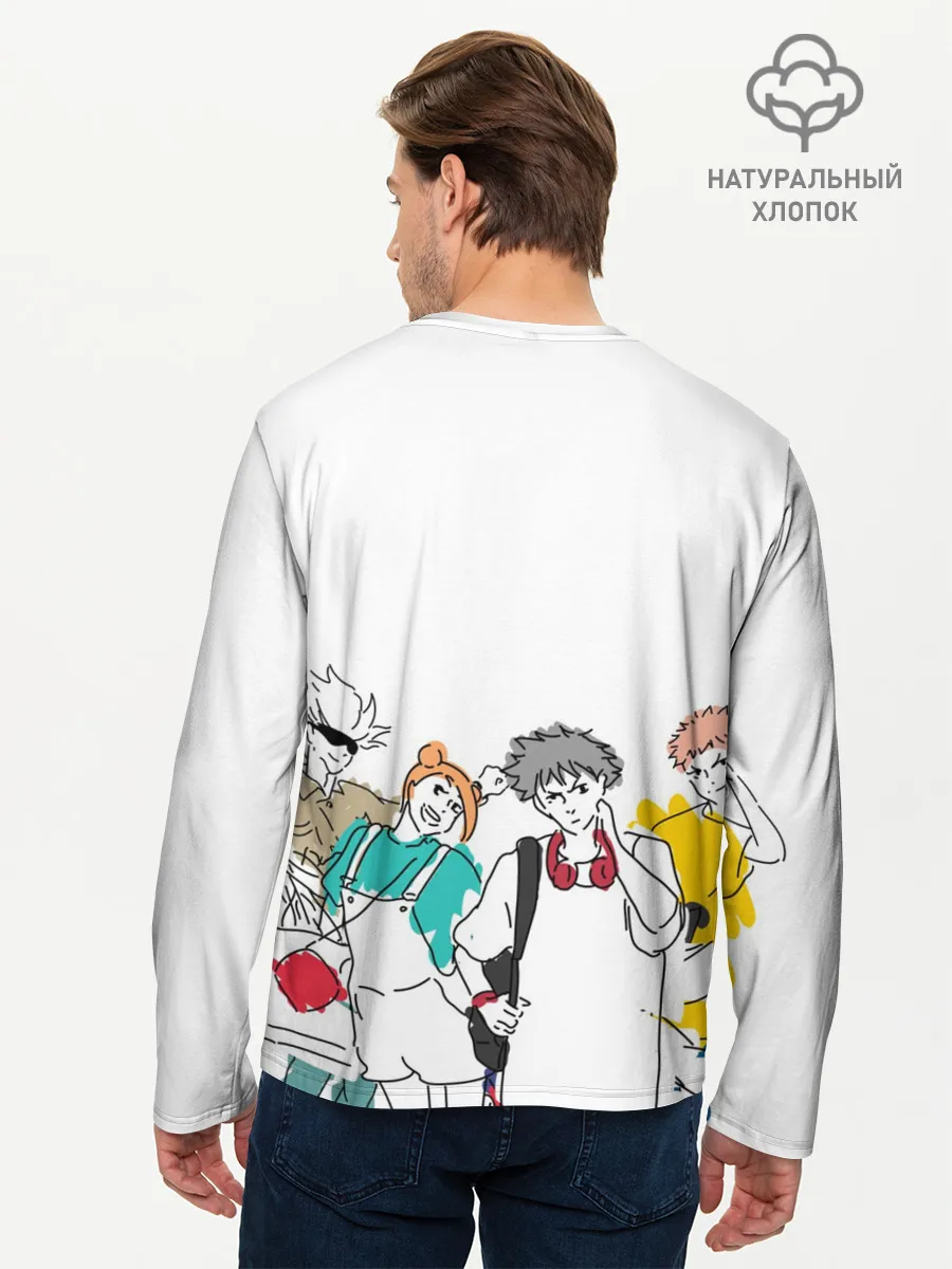 Мужской лонгслив базовый / Сатору Годжо - Jujutsu Kaisen