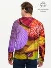 Мужской лонгслив базовый / Разноцветные ракушки multicolored seashells