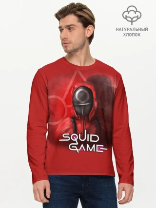 Мужской лонгслив базовый / ИГРА В КАЛЬМАРА | КРУГ