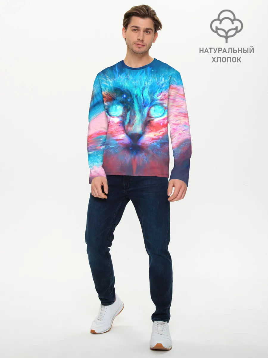 Мужской лонгслив базовый / ВСЕЛЕНСКИЙ КОТ