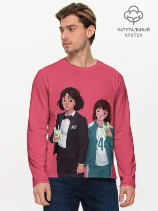 Мужской лонгслив базовый / 067 и 240