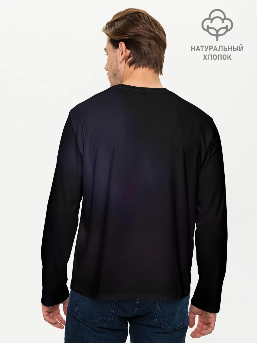 Мужской лонгслив базовый / Круг с оружием