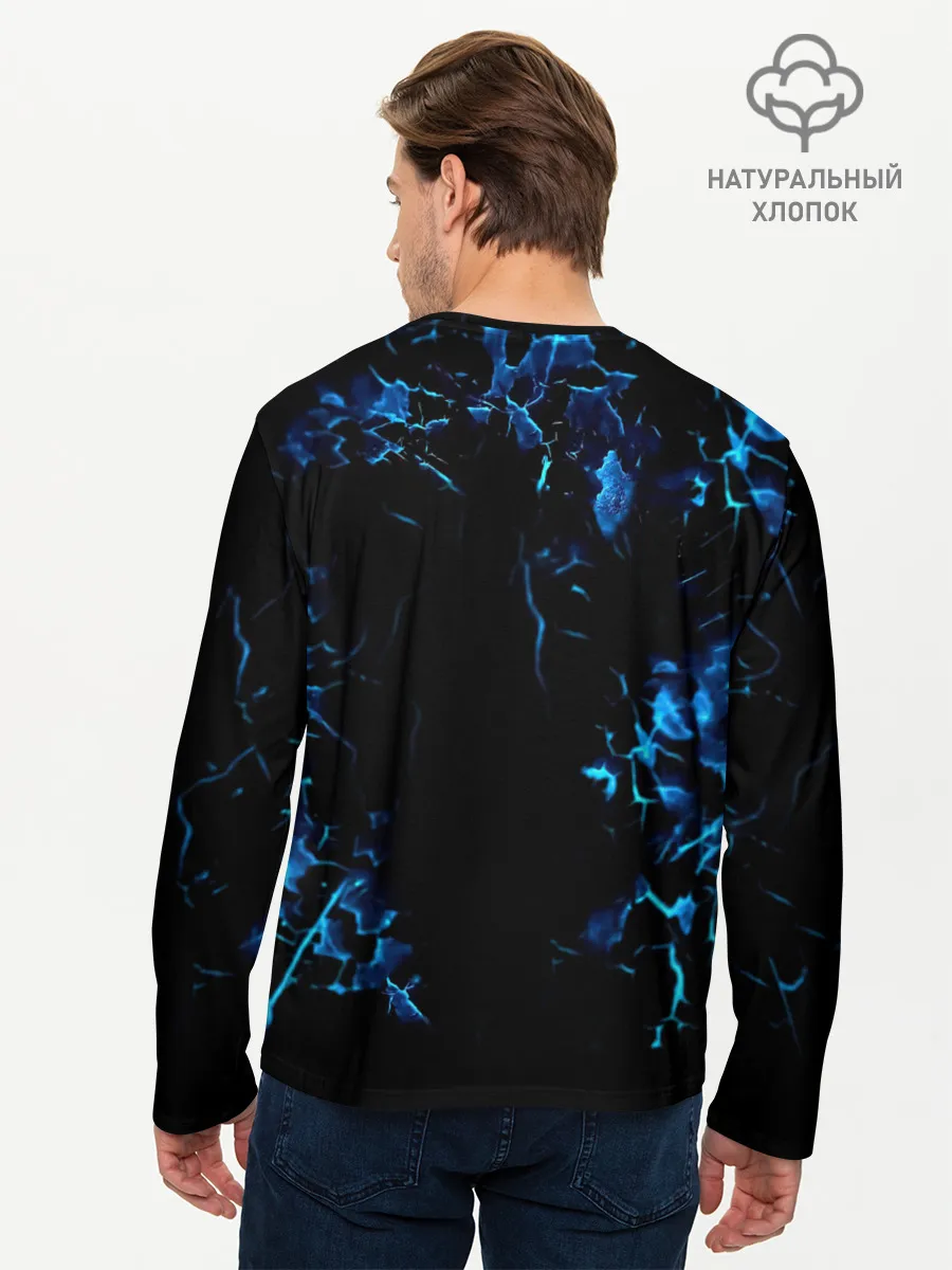 Мужской лонгслив базовый / Аста - Чёрный Клевер