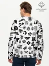 Мужской лонгслив базовый / DESTINY 2 LOGO PATTERN / ДЕСТИНИ