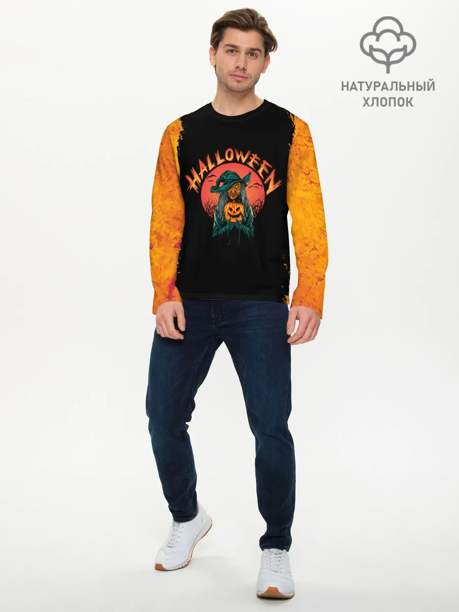 Мужской лонгслив базовый / СТАРАЯ ВЕДЬМА | THE OLD WITCH