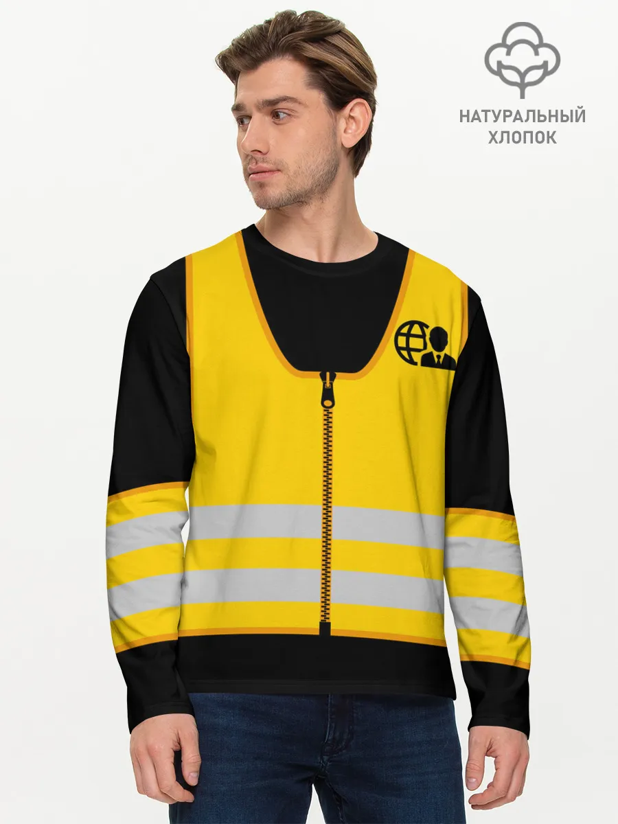 Мужской лонгслив базовый / ПРЕССА. Специальный корреспондент.