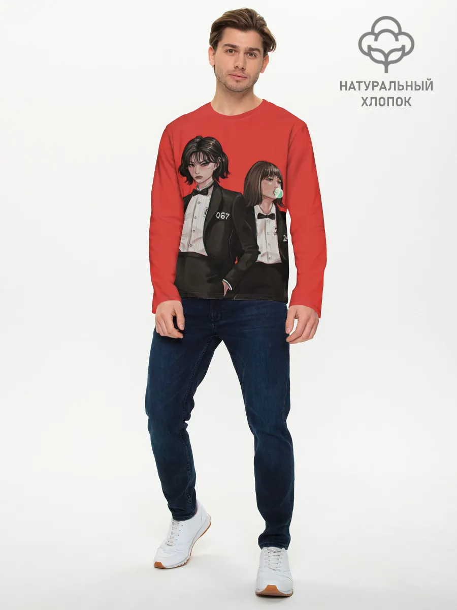 Мужской лонгслив базовый / Стильные 067 и 240