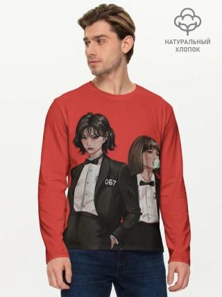 Мужской лонгслив базовый / Стильные 067 и 240