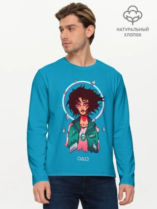 Мужской лонгслив базовый / Плачущая 067