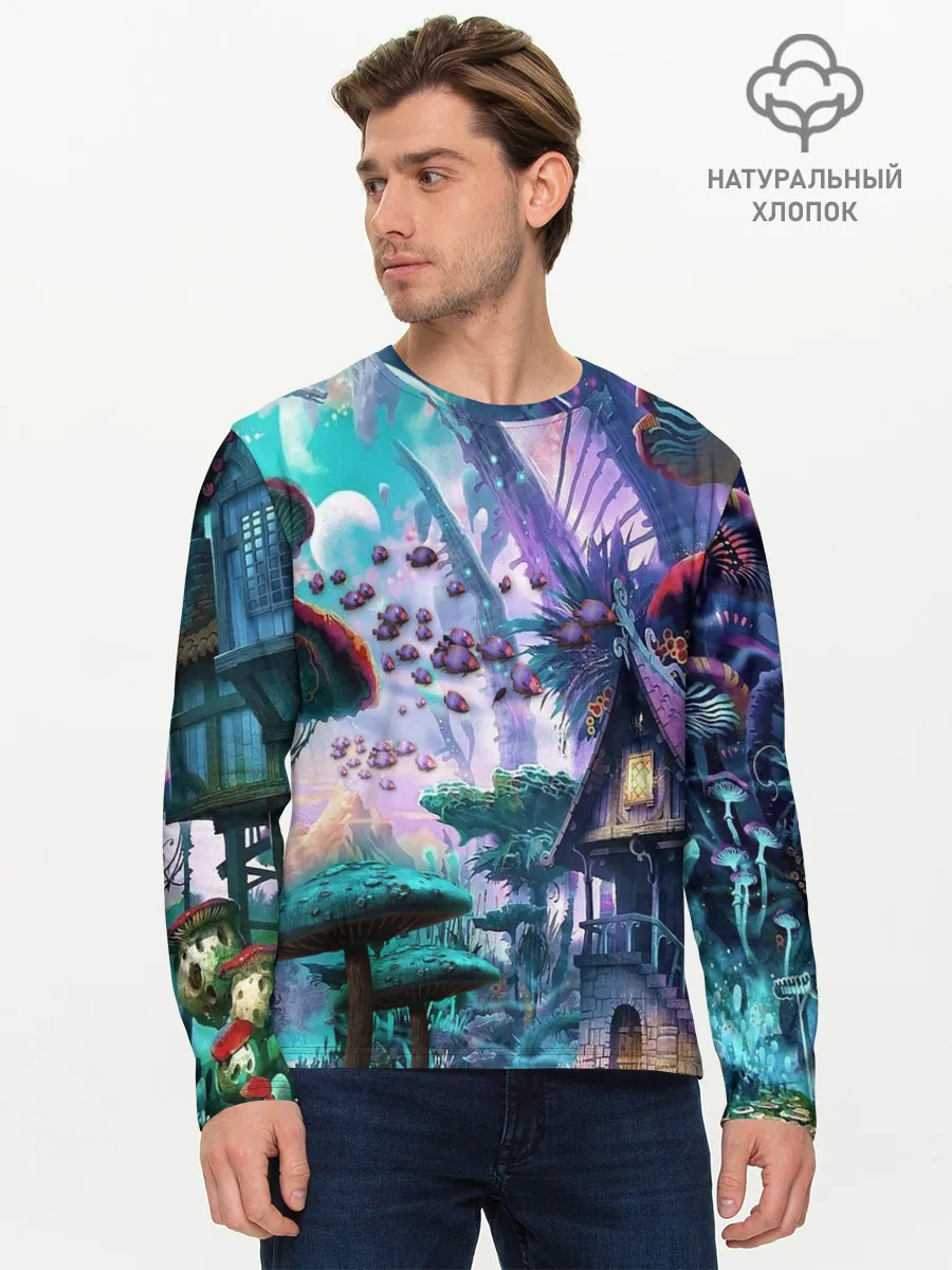Мужской лонгслив базовый / FantasyFish